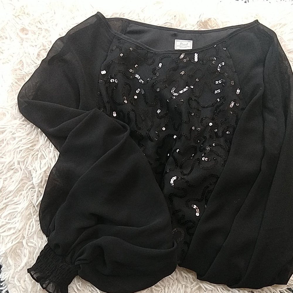 Gatsby -esque black sequin dress
